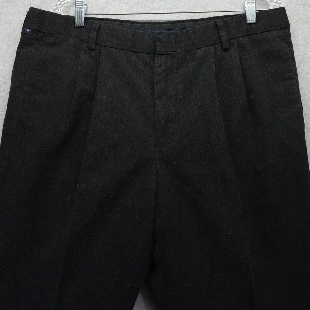 Dockers‎ Pants Mens 38x34 Stain Defender Khaki Business Cuffed Pleated Dark Gray